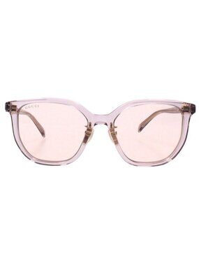 Gucci Clear Frame Square Sunglasses 54 Eyewear